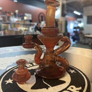 Blob Glass Klein Recycler w/ spinner cap C 10/90